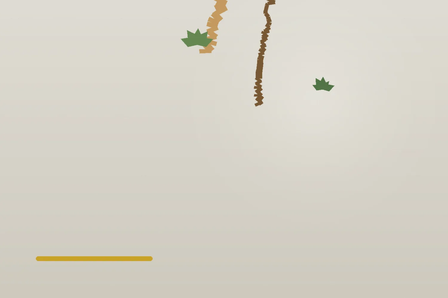 Composition botanique aux tons neutres évoquant la prudence